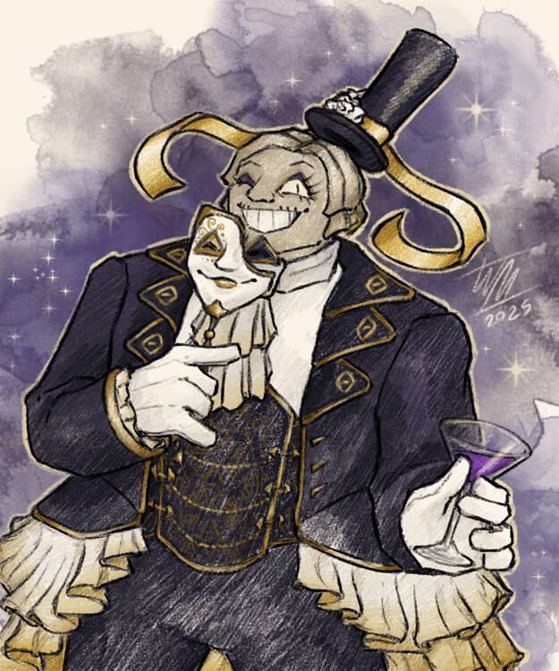 Human Bill Cipher (Masquerade-themed outfit)